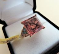 Sterling Silver Gilt Ring Size N