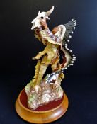 Franklin Mint 'Prayer to the Great Spirit' Porcelain Sculpture