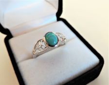 925 Sterling Silver Turquoise Ring