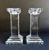 Xavier Crystal Candlesticks Matching Pair