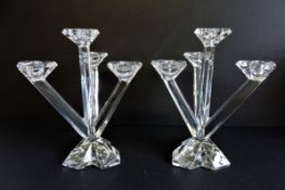Villeroy & Boch Opera 4 Arm Crystal Candle Sticks