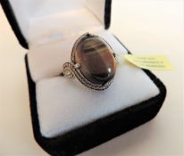 Tigers Eye Sterling Silver Ring