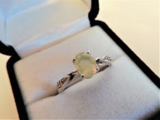 Sterling Silver Opal Ring