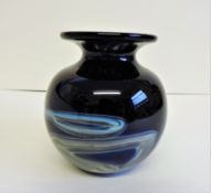 Samuel Herman Art Glass Vase