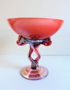 Makora Jozefina Krosno Art Glass Centrepiece