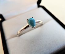 Turquoise Gemstone Ring in Sterling Silver