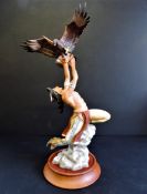Franklin Mint Eagle Man Porcelain Sculpture