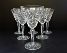 Set of 6 Waterford Crystal Wine Glasses