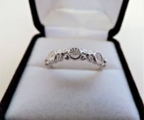 Sterling Silver & Diamond Ring