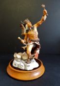 Franklin Mint 'Spirit of the Sioux' Porcelain Sculpture