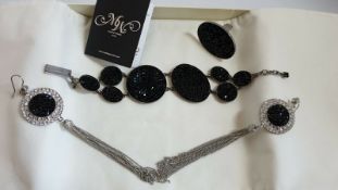 Martine Wester Bracelet, Earring And Ring Set