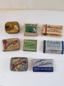 Vintage Record player Needle tins