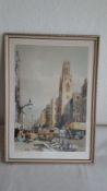 Vintage Print Fleet Street London,by St Dunstans