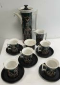 Vintage Retro Portmeirion 1960 'Magic City' Coffee Set