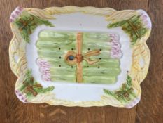 French Asparagus plate