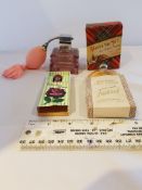 Art Deco Style Perfume Atomiser and 3 vintage Perfume Boxes