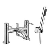 NEW (K310) Avion Chrome Bath Shower Mixer Filler Tap Bathroom Hot Cold Modern 2 Tap Hole.