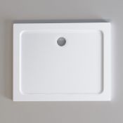 NEW (K235) 1000x800mm Rectangular Stone Shower Tray - Ultra Slim.RRP £299.99.Low profile ultra...