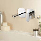 NEW (K119) Vema Plavis Wall Mounted Basin Mixer Chrome. Italian design, engineering, elegance a...