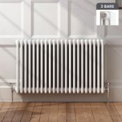 NEW & BOXED 600x820mm White Triple Panel Horizontal Colosseum Traditional Radiator. RRP £499.9...