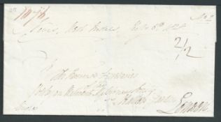 Nevis 1828 Entire to the Wesleyan Methodist Missionary Society in London charged 