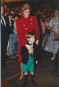 ROYALTY 2 FINE PRESS PHOTOS PRINCESS DIANA & PRINCE WILLIAM AT ROYAL TOURNAMENT 1988 Two fine orig