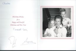 ROYALTY SIGNED CHRISTMAS CARD FROM PRINCESS ANNE DAUGHTER OF QUEEN ELIZABETH II Fine Christmas ca