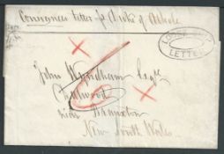 New South Wales 1874 Entire to New South Wales endorsed 