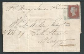 G.B. - Scotland - Islands 1848 Entire letter (file folds, reverse with tape repairs to tears) form