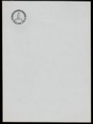 ANTARCTIC 1910-13 Piece of letterhead used by Captain Scott on the Terra Nova ship during the
