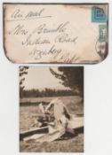 SOUTH AFRICA / CRASH & WRECK 1931 (Nov 13) Air Mail cover from Durban to Wynberg with the remains o