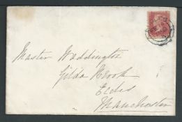 G.B. - Line Engraved Cancellations / Lancashire / Valentines 1859 (Feb 14) Cover sent locally withi