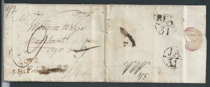 G.B. - Ireland / Ship Letters - Cove 1788 Entire letter from Cove of Cork to Scotland with 