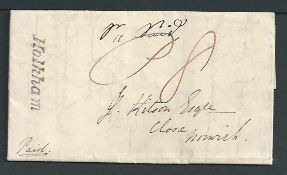 G.B. - Norfolk 1836 Entire Letter to Norwich with a very fine 