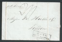 G.B. - Ireland - Ship Letters - Cork 1837 Entire from Havana to London 