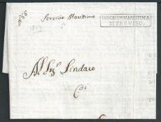 France / Italy 1809 Printed Circular from Treviso to Ariano with manuscript 