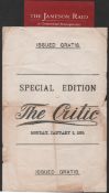 Transvaal - Jameson Raid 1896 Single Sheet Special Edition of 