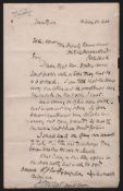 Royalty Rhodesia - King Lobengula O.H.M.S Cover Signed “J.S Moffat, A.C” And Addressed “To His ...