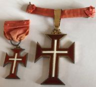 Portugal Military Order Of Christ Grand Cross Badges C1950