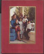 Royalty Royalty Jordan King Hussein Queen Muna 1971 New Year Card New Year Card 1971 Signed By King