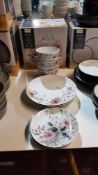 12 Piece Porcelain Floral Dinner Set