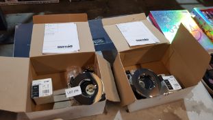 2 X Sensio Fore Rasted COB LED Dimmable Shower Light In Chrome (RRP £50 Each)
