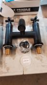 1 X Modern Matt Black Bath Mixer Tap With Pop Up Waste Ð New No Box (RRP £300)