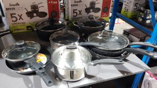 10 Items Ð Mixed Saucepans / Cooking Pots /Frying Pans To Include Scoville