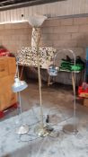 3 X Mixed Style Tall Floor Lamps