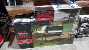 2 Items Ð 1 X Expert Grill 75cm Barrell Grill BBQ & 1 X Expert Grill The Big Portable Grill