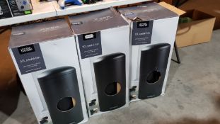 3 X 30L Pedal Bin Black