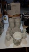 39 Piece Porcelain Marble Effect Dinner Set