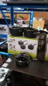 1 X Scoville Neverstick Toughened Aluminium 3 Piece Saucepan Set