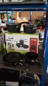 1 X Scoville Neverstick Toughened Aluminium 5 Piece Saucepan Set